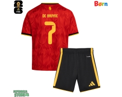 Belgien Kevin De Bruyne #7 Replika Babytøj Hjemmebanesæt Børn VM 2026 Kortærmet (+ Korte bukser)